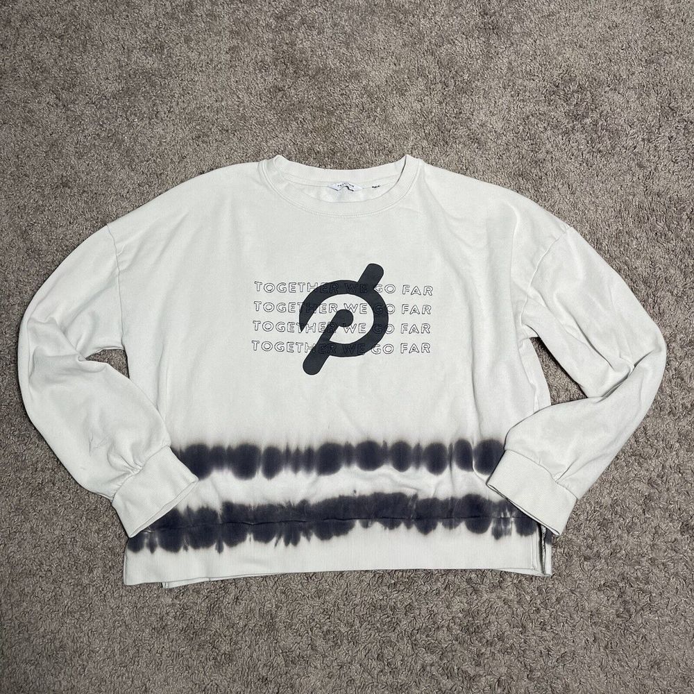 Peloton Daydreamer Together We Go Far Tie Dye Sweatshirt  Size XL White